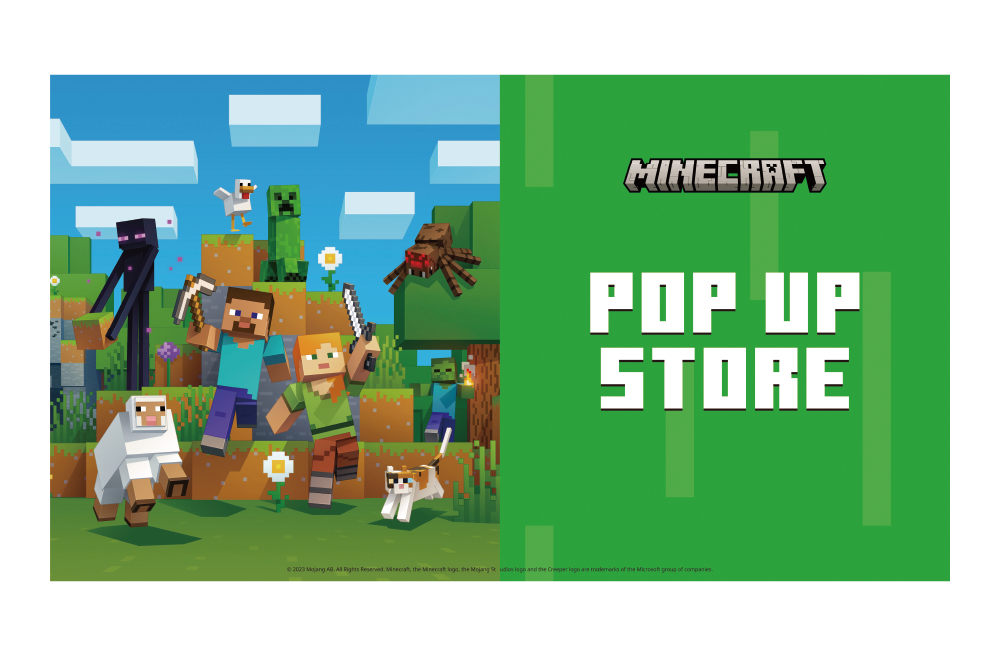 MINECRAFT POP UP STORE